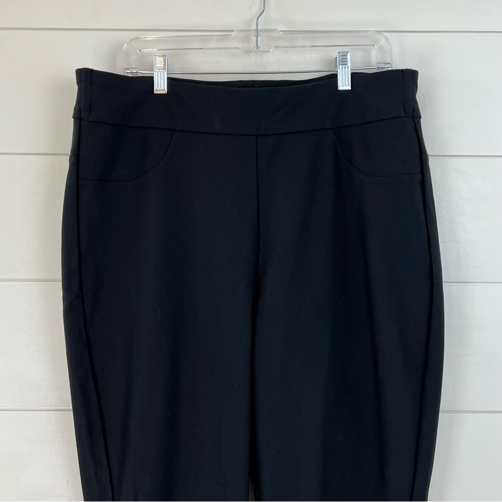 HONEYLOVE EverReady Size 2X Ponte Knit‎ pull on Slim 2-Pocket Ankle Pants Black - Picture 5 of 10